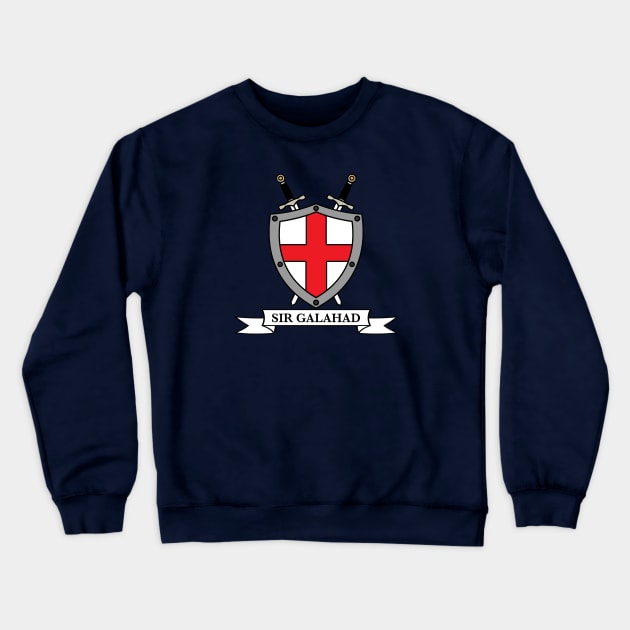 Galahad's Shield Crewneck Sweatshirt by nickbeta